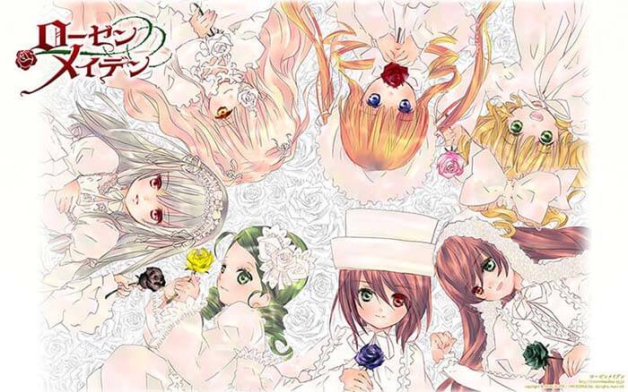 《Rozen Maiden(蔷薇少女)》日文原版漫画，全8卷，公式书1卷，已完结。