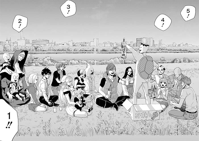 《荒川アンダーザブリッジ(荒川爆笑团)》日文原版漫画，全15卷，已完结。